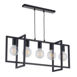 Lampa wisząca EDEN 32237 SIGMA metalowa czarna ramki