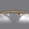 Oprawa sufitowa BERG 4 SL.1042 SOLLUX LIGHTING drewniana listwa - 5