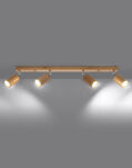 Oprawa sufitowa BERG 4 SL.1042 SOLLUX LIGHTING drewniana listwa - 5