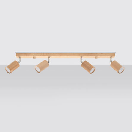 Oprawa sufitowa BERG 4 SL.1042 SOLLUX LIGHTING drewniana listwa
