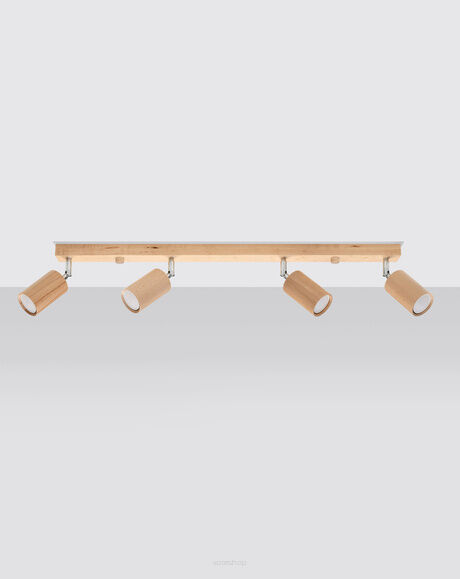 Oprawa sufitowa BERG 4 SL.1042 SOLLUX LIGHTING drewniana listwa