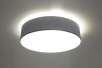 Nowoczesna Lampa Sufitowa Okrągły Plafon ARENA 45 SL. 0125 klosz z tworzywa sztucznego w kolorze aluminium w kształcie walca - 2