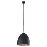 Lampa wisząca EGG M 9022 Nowodvorski Elegancka półokrągła lampa o czarno-złotym wykończeniu - 3