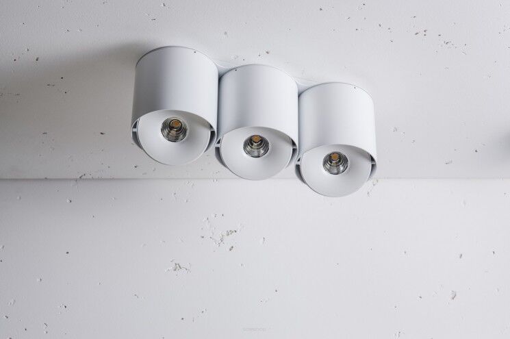 Oprawa natynkowa Nex 3 NT edge.LED CRI80 Labra  3.0690   tuba 13,4 cm wysokości LED techniczna potrójna  ruchome pierścienieróżne kolory