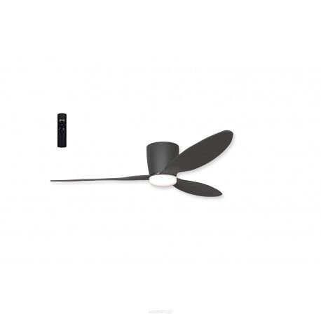 Wentylator sufitowy led VENETI CCT + REMOTE CONTROL czarny pilot AZ4448