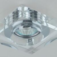 Astro Claro Orlicki design transparentne szkło kwadrat nowoczesna GU10