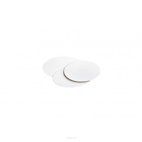 Lampa ścienna Kinkiet Clover oval AZ2998 AZzardo geometryczna oprawa w kolorze białym elipsy