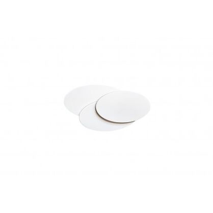 Lampa ścienna Kinkiet Clover oval AZ2998 AZzardo geometryczna oprawa w kolorze białym elipsy