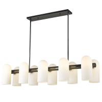 Lampa wisząca Seoul - P10742BK COSMO Light wykonana w stylu nowojorskim biały szklany klosz