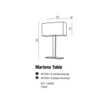 Lampa stołowa MARTENS TABLE czarna Azzardo AZ1559 - 3