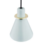 Lampa wisząca BEVERLY 4682 Argon błękitna ze złotym akcentem E27 - 5