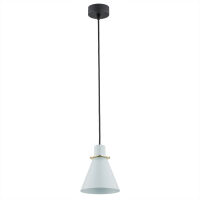 Lampa wisząca BEVERLY 4682 Argon błękitna ze złotym akcentem E27