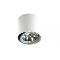 Lampa sufitowa natynkowa ALIX 12V White GM4110 WH  AZ1356 Azzardo techniczna biała tuba na źródło światła G53 okrągła 　