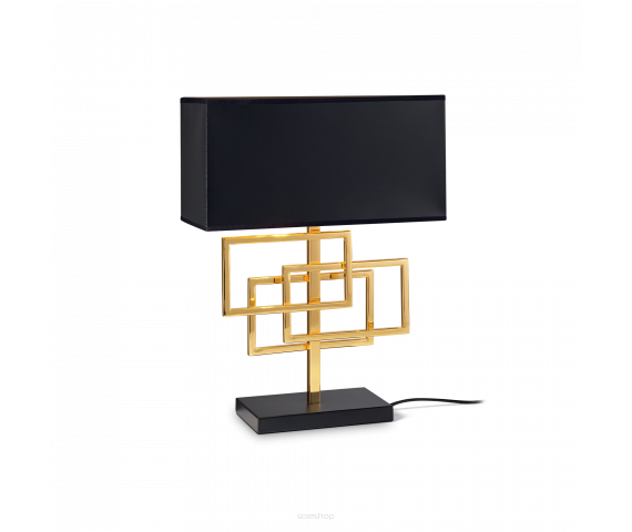 Lampa stołowa Luxury TL1 201115 NOWOCZESNY IP20 E27 METAL TWORZYWO SZTUCZNE Ideal Lux nowoczesna oprawa w kolorze mosiądzu