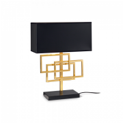 Lampa stołowa Luxury TL1 201115 NOWOCZESNY IP20 E27 METAL TWORZYWO SZTUCZNE Ideal Lux nowoczesna oprawa w kolorze mosiądzu