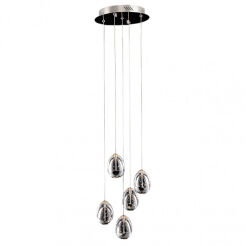 Lampa wisząca HUELTO Italux PND-22112132-5A-CR Zjawiskowa chromowe wykończenie