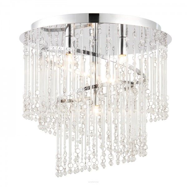 Lampa sufitowa CAMILLE 4 LT FLUSH kryształowy żyrandol ENDON LIGHTING 68698