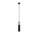 LAMPA  WISZĄCA BORGIO CZARNA STALOWA TUBA ZAKOŃCZONA BETONEM IDEALNA DO SALONU SL.0650 SOLLUX - 2