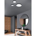 Plafon MALTA R18 AZZARDO LED 12W 3000K/4000K CZARNY AZ4235 AZ4236 - 4