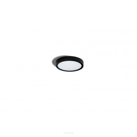 Plafon MALTA R18 AZZARDO LED 12W 3000K/4000K CZARNY AZ4235 AZ4236