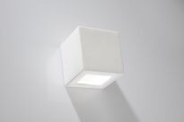 Lampa ścienna ceramiczna LEO Biała Nowoczesna SL.0005 SOLLUX LIGHTING Efektowna kostka kinkiet - 3