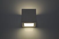 Lampa ścienna ceramiczna LEO Biała Nowoczesna SL.0005 SOLLUX LIGHTING Efektowna kostka kinkiet - 5