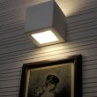 Lampa ścienna ceramiczna LEO Biała Nowoczesna SL.0005 SOLLUX LIGHTING Efektowna kostka kinkiet - 4