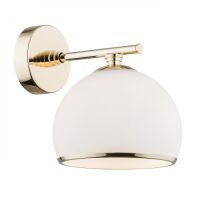 Kinkiet MARBELLA 4255 Argon złoty szklany klosz E27 