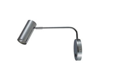 Lampa ścienna kinkiet tubo zuma line wall  WL 20034-CH CHROME nowoczesny ruchoma główka włącznik na obudowie GU10