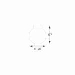 Lampa sufitowa ARCTURUS kolor czarny - C0574-01D-P7AA Zuma Line - 2