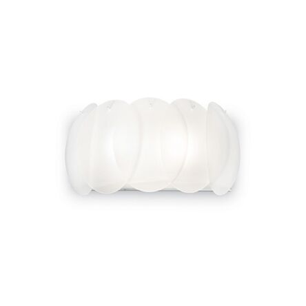 Kinkiet Ovalino AP2 038025 NOWOCZESNY IP20 SZKŁO Ideal Lux biała oprawa w stylu design