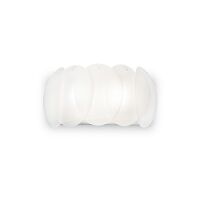 Kinkiet Ovalino AP2 038025 NOWOCZESNY IP20 SZKŁO Ideal Lux biała oprawa w stylu design