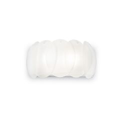 Kinkiet Ovalino AP2 038025 NOWOCZESNY IP20 SZKŁO Ideal Lux biała oprawa w stylu design
