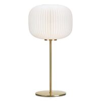 Lampa stołowa SOBER 1L Mosiądz/Biały 107819