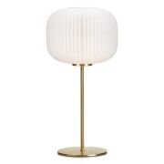 Lampa stołowa SOBER 1L Mosiądz/Biały 107819