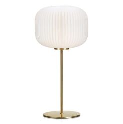 Lampa stołowa SOBER 1L Mosiądz/Biały 107819
