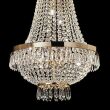 Lampa wisząca CAESAR SP6 ZŁOTY Ideal Lux  114729   klosz  z ciętych kryształów rama w kolorze złotym - 2