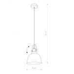 Lampa wisząca zewnętrzna Cumulus M E27 biała Ø45cm IP65 9715 - 2