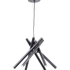 LAMPA WISZĄCA LUMEN 33196 SIGMA CZARNA 6x G9