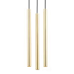 Lampa wisząca SICILIA 6106 Argon 3 tuby LED złota mosiądz - 3
