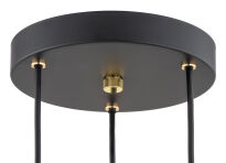 Lampa wisząca SICILIA 6106 Argon 3 tuby LED złota mosiądz - 4