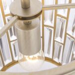 Lampa wisząca KYIV - P01110CP cosmolight 25 cm średnica szampańskie złoto - 5
