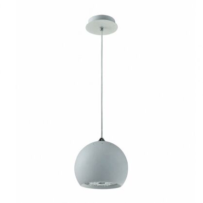 Lampa wisząca Regina WH FH5951BJ-200 WH Italux  ma kolor biały okrągły klosz nowoczesny