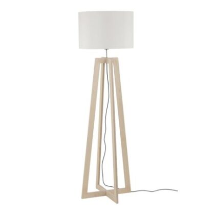 Drewniana lampa podłogowa ACROSS 6927 Nowodvorski wys. 160 cm