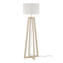 Drewniana lampa podłogowa ACROSS 6927 Nowodvorski wys. 160 cm