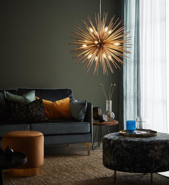 Lampa wisząca SOLEIL 12L Złota 107752 Markslojd