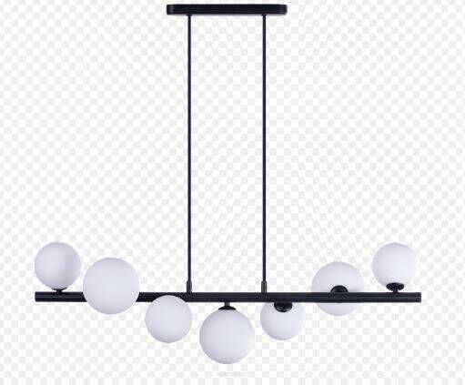 Lampa wisząca SYBILLA 7 Azzardo AZ4406 Nowoczesna czarno-biała