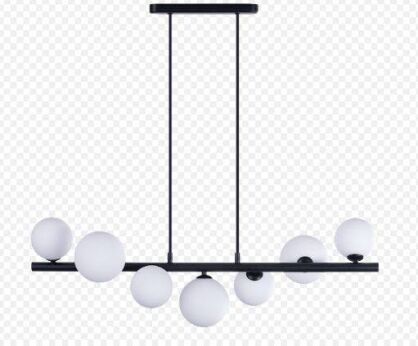 Lampa wisząca SYBILLA 7 Azzardo AZ4406 Nowoczesna czarno-biała