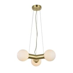 Lampa wisząca POPE AZAZ3170  kolor złoty 3 szklane klosze