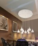 Lampa wisząca DALMATIA 9 AZ3143 nowoczesna minimalistyczna kolor czarny 9 źródeł światła - 2